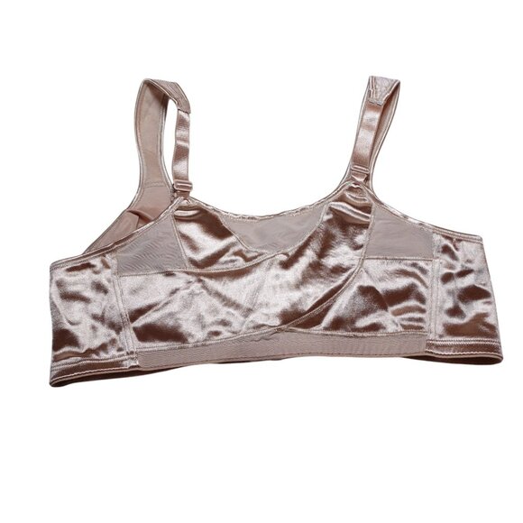 LN Playtex 18 Hour Posture Front Close Wireless Bra Sz 40B Nude Back Support - Picture 3 of 11